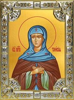 Икона Таисия Египетская преподобная, 18х24 см, со стразами 22064