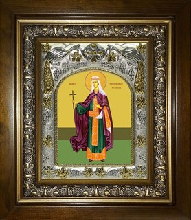 Икона Феофания блаженная царица, в киоте 20х24 см 22092