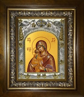 Икона Донская икона Божией Матери, в киоте 20х24 см 22108