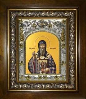 Икона Дионисий Суздальский святитель, в киоте 20х24 см 22151