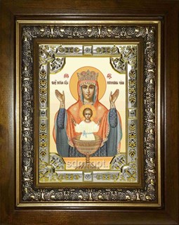 Икона Неупиваемая чаша, икона Божией Матери, в киоте 24х30 см 22199