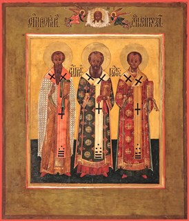 Икона Василий Великий, Иоанн Златоуст, Григорий Богослов, святители 22226