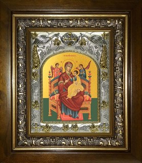 Икона Всецарица икона Божией Матери, в киоте 20х24 см 22234
