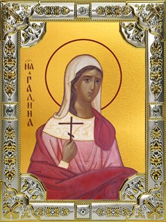 Икона Галина Коринфская мученица, 18х24 см, со стразами 22241