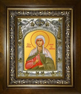 Икона Неонилла Сирийская, в киоте 20х24 см 22260