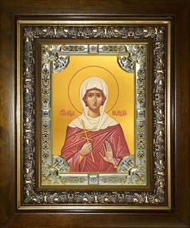 Икона Клавдия Святая мученица, в киоте 24х30 см 22320