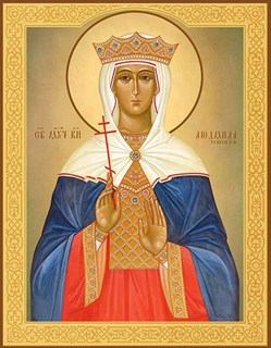 Икона Людмила Чешская, святая мученица, княгиня 22329