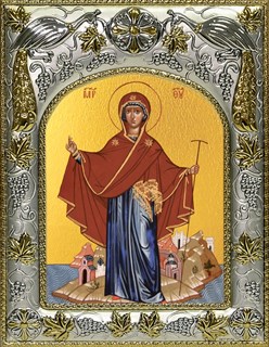 Икона Игумения святой Горы Афонской, икона Божией Матери, 14х18 см 22366