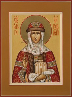 Икона рукописная Ольга равноапостольная великая княгиня 22468