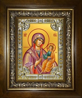 Икона Ченстоховская икона Божией Матери, в киоте 24х30 см 22511