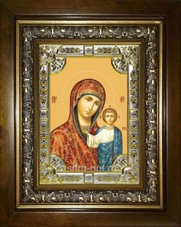 Икона Казанская икона Божией Матери, в киоте 24х30 см 22533