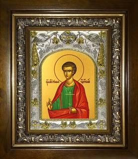 Икона Римма Новодунский, мученик, в киоте 20х24 см 22667