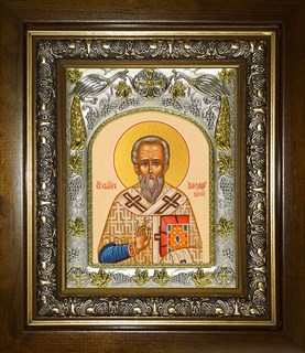 Икона Александр Иерусалимский, в киоте 20х24 см 22684
