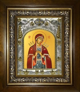 Икона Умягчение злых сердец, икона Божией Матери, в киоте 20х24 см 22720