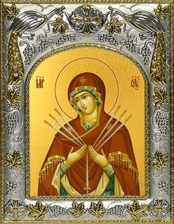Икона Умягчение злых сердец, икона Божией Матери, 14х18 см 22778