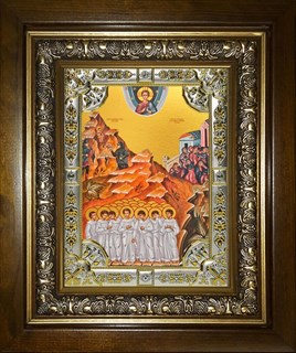 Икона Вифлеемские младенцы мученики, в киоте 24х30 см 22802