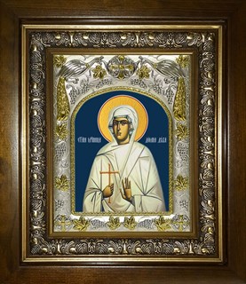 Икона Домна Никомидийская, мученица Никомидийская, мученица, в киоте 20х24 см 22821