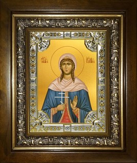 Икона Юлия (Иулия) Анкирская (Коринфская) мученица, в киоте 24х30 см 22857
