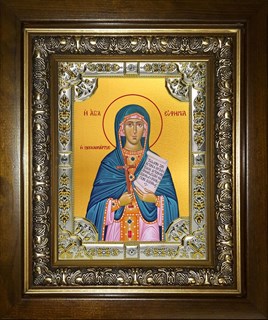 Икона Евфимия Всехвальная великомученица,в киоте 24х30 см 22877