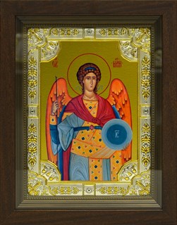 Икона Михаил архангел, в киоте 24х30 см 22948