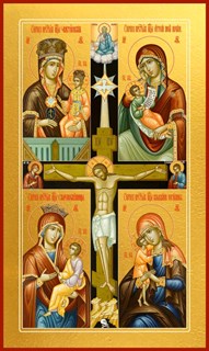 Четырехчастная икона Божией Матери 22959