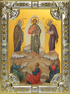 Икона Преображение Господне, 18х24 см, со стразами 22972