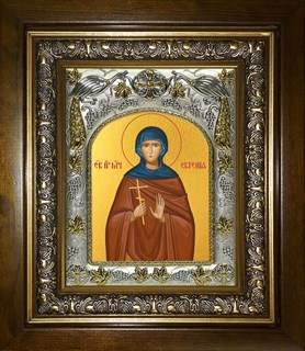 Икона Евгения Римская великомученица,в киоте 20х24 см 23050
