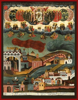 Икона Видение Хутынского пономаря Тарасия 23085