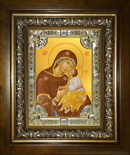 Икона Влахернская икона Божией Матери, в киоте 24х30 см 23106