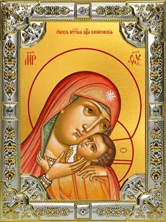 Икона Касперовская икона Божией Матери, 18х24 см, со стразами 23110