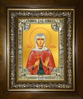 Икона Кристина (Христина) мученица, в киоте 24х30 см 23127
