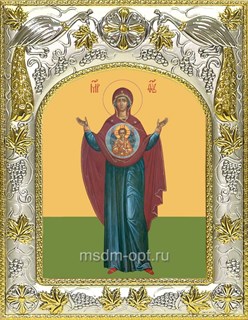 Икона Знамение, икона Божией Матери, 14х18 см 23166
