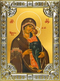 Икона Толгская икона Божией Матери, 18х24 см, со стразами 23187