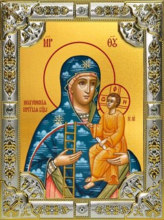 Икона Молченская икона Божией Матери, 18х24 см, со стразами 23230