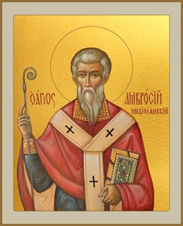 Икона Амвросий Медиоланский, святитель 23240