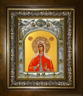 Икона Илария Римская мученица, в киоте 20х24 см 23323