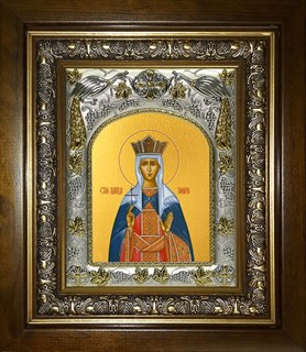 Икона Тамара благоверная царица, в киоте 20х24 см 23324