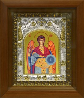 Икона Михаил архангел, в киоте 20х24 см 23329