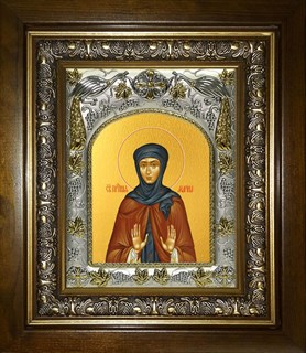 Икона Марина преподобная, в киоте 20х24 см 23345
