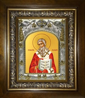 Икона Аполлинарий Равеннский епископ, священномученик, в киоте 20х24 см 23349