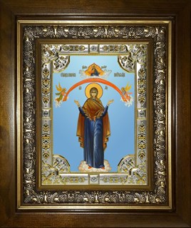 Икона Покров, икона Божией Матери, в киоте 24х30 см 23350