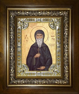 Икона Патапий Египетский преподобный, в киоте 24х30 см 23364