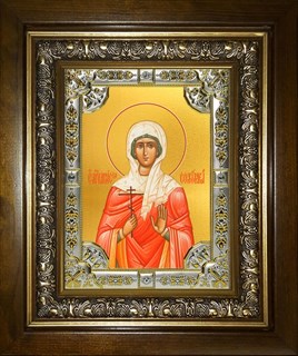 Икона Святая Анисия Солунская, в киоте 24х30 см 23408