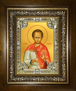 Икона Виталий Римлянин, в киоте 24х30 см 23444