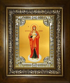 Икона Валаамская икона Божией Матери, в киоте 24х30 см 23482