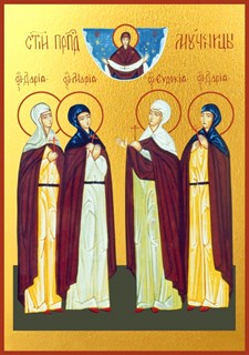 Икона Евдокия, Дария, Дария и Мария пузовские мученицы 23494