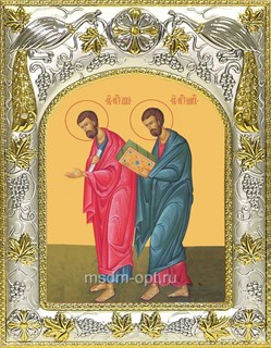 Икона Лука и Марк апостолы, 14х18 см 23506