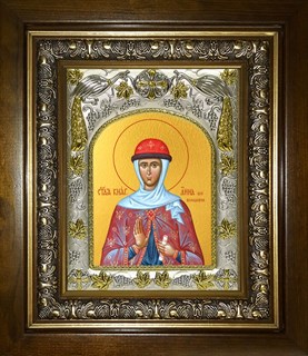 Икона Анна Всеволодовна, преподобная княжна, в киоте 20х24 см 23536