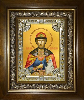 Икона Димитрий (Дмитрий) Донской благоверный князь, в киоте 24х30 см 23608