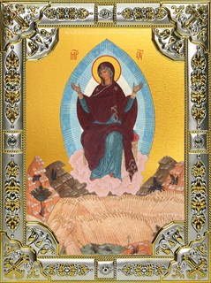 Икона Спорительница хлебов, икона Божией Матери, 18х24 см, со стразами 23629
